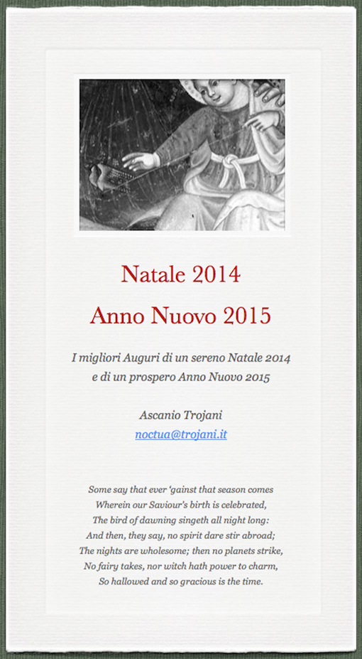 Natale 2014 - Anno Nuovo 2015